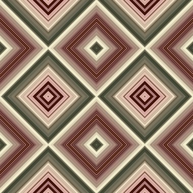 Rhombus ve kare, pürüzsüz desen. Desen renkli çapraz çizgiler.