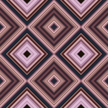Rhombus ve kare, pürüzsüz desen. Desen renkli çapraz çizgiler.