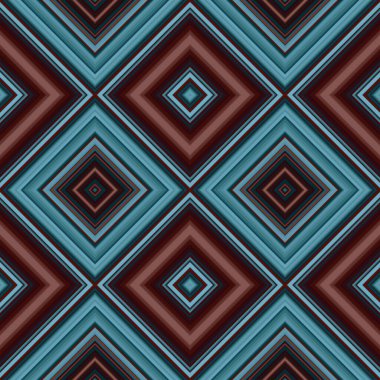 Rhombus ve kare, pürüzsüz desen. Desen renkli çapraz çizgiler.