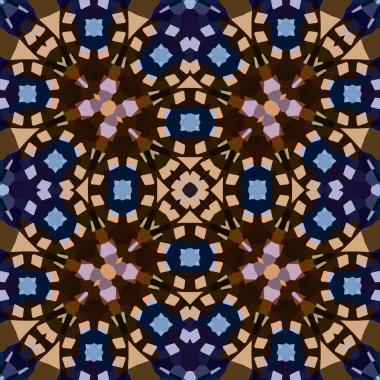 Kusursuz soyut kare deseni. Suluboya ve alkol mürekkebi. Yazarın kalıpları