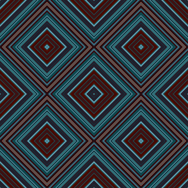 Seamless square pattern. Texture of colored lines. Diagonal square pattern