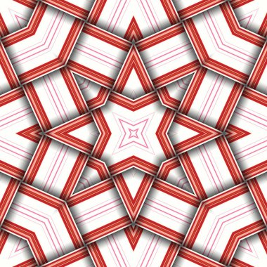 Çizgi ve çizgilerden oluşan kusursuz dokuma yıldız deseni. Kare soyut desen.