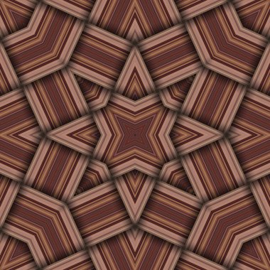 Çizgi ve çizgilerden oluşan kusursuz dokuma yıldız deseni. Kare soyut desen.