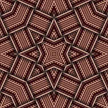 Çizgi ve çizgilerden oluşan kusursuz dokuma yıldız deseni. Kare soyut desen.
