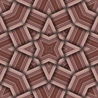 Çizgi ve çizgilerden oluşan kusursuz dokuma yıldız deseni. Kare soyut desen.