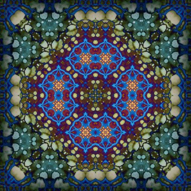 Kusursuz kare sanat modeli. Desen soyut. Doku çok gizemli.