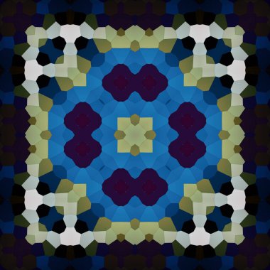 Kusursuz kare sanat modeli. Desen soyut. Doku çok gizemli.