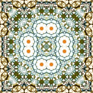 Kusursuz kare sanat modeli. Desen soyut. Doku çok gizemli.