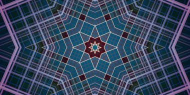 Kusursuz soyut mozaik desen. Panoramik doku. Tekrarlanan desen