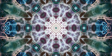 Kusursuz soyut mozaik desen. Panoramik doku. Tekrarlanan desen