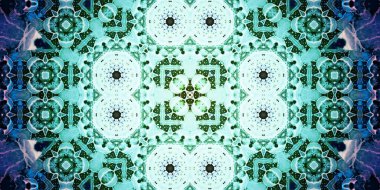 Kusursuz soyut kaleydoskop deseni. Panoramik soyut doku. Tekrarlanan desen