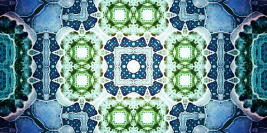 Kusursuz soyut kaleydoskop deseni. Panoramik soyut doku. Tekrarlanan desen