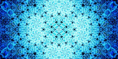 Kusursuz soyut kaleydoskop deseni. Panoramik soyut doku. Tekrarlanan desen