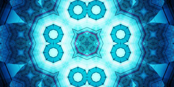 Seamless abstract kaleidoscope pattern. Panoramic abstract texture. Repeating pattern