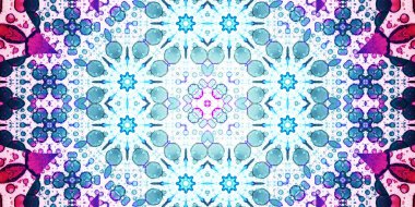 Kusursuz soyut kaleydoskop deseni. Panoramik soyut doku. Tekrarlanan desen