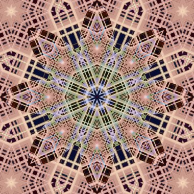 Kusursuz kare desenli. Desen soyut. Doku zengince dekore edilmiş.