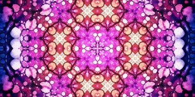 Kusursuz soyut kaleydoskop deseni. Panoramik soyut doku. Tekrarlanan desen