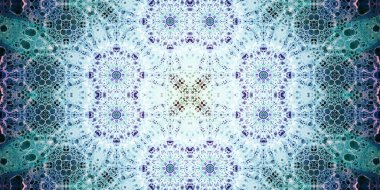 Kusursuz soyut kaleydoskop deseni. Panoramik soyut doku. Tekrarlanan desen