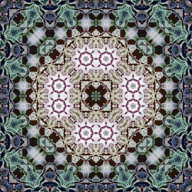 Kusursuz kare sanat modeli. Desen soyut. Doku çok gizemli.