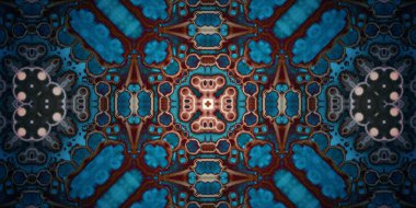 Kusursuz soyut mozaik desen. Panoramik doku. Tekrarlanan desen