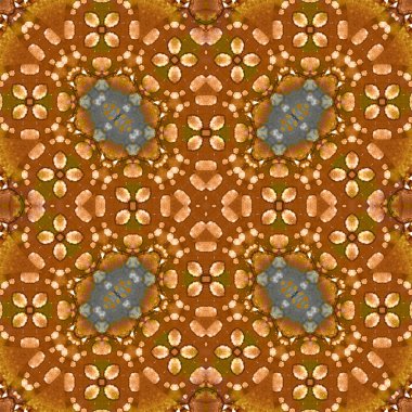 Kusursuz soyut kare deseni. Suluboya ve alkol mürekkebi. Yazarın kalıpları