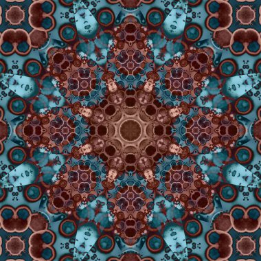 Kusursuz kare desenli. Desen soyut. Doku zengince dekore edilmiş.