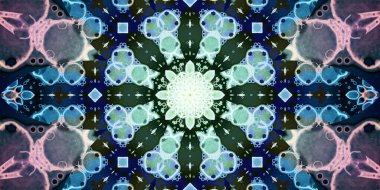 Kusursuz soyut mozaik desen. Panoramik doku. Tekrarlanan desen