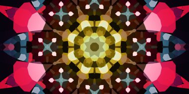 Kusursuz soyut mozaik desen. Panoramik doku. Tekrarlanan desen