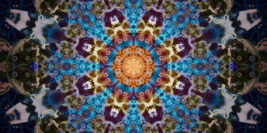 Kusursuz soyut mozaik desen. Panoramik doku. Tekrarlanan desen