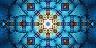 Kusursuz soyut mozaik desen. Panoramik doku. Tekrarlanan desen