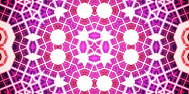 Kusursuz soyut kaleydoskop deseni. Panoramik soyut doku. Tekrarlanan desen