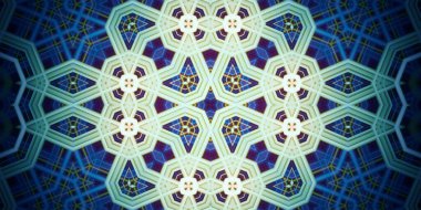 Kusursuz soyut kaleydoskop deseni. Panoramik soyut doku. Tekrarlanan desen