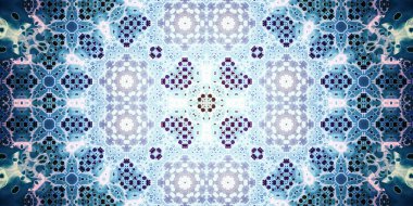 Kusursuz soyut kaleydoskop deseni. Panoramik soyut doku. Tekrarlanan desen