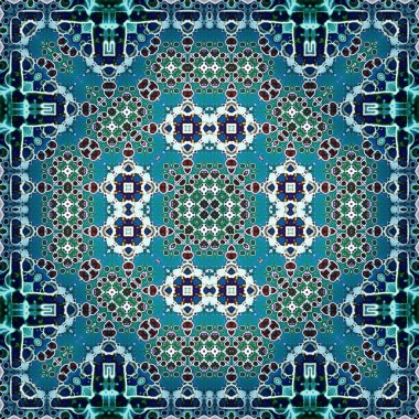 Kusursuz kare soyut desen. Sanat dokusu. Tekstil ve moda