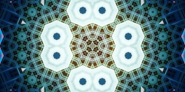 Kusursuz soyut kaleydoskop deseni. Panoramik soyut doku. Tekrarlanan desen