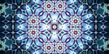 Kusursuz soyut kaleydoskop deseni. Panoramik soyut doku. Tekrarlanan desen