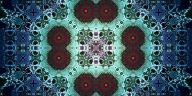 Kusursuz soyut kaleydoskop deseni. Panoramik soyut doku. Tekrarlanan desen