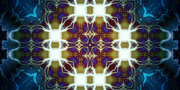 stock image Seamless abstract kaleidoscope pattern. Panoramic abstract texture. Repeating pattern