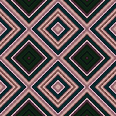 Rhombus ve kare, pürüzsüz desen. Desen renkli çapraz çizgiler.