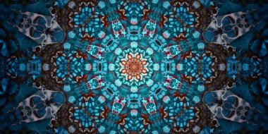 Kusursuz soyut mozaik desen. Panoramik doku. Tekrarlanan desen