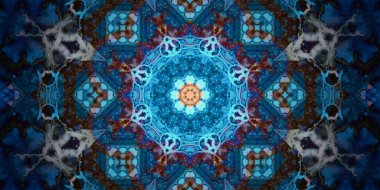 Kusursuz soyut mozaik desen. Panoramik doku. Tekrarlanan desen