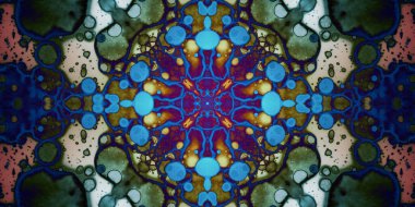 Kusursuz soyut mozaik desen. Panoramik doku. Tekrarlanan desen