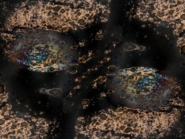 Lekelerden modern soyut sanat. Suluboya ve alkol mürekkep dokusu