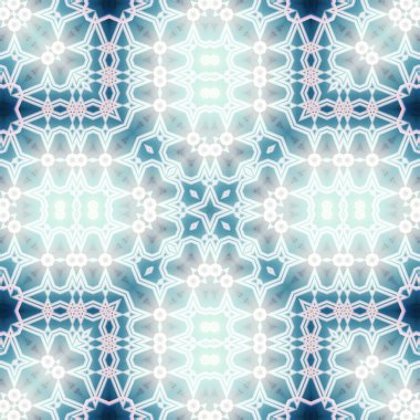 Kusursuz soyut desen ve doku. Suluboya ve baloncukların simetrik deseni