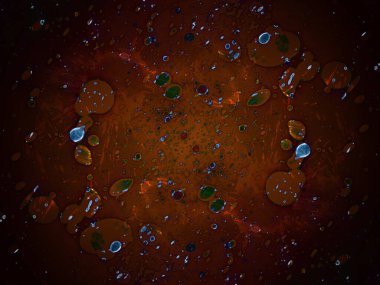 Lekelerden modern soyut sanat. Suluboya ve alkol mürekkep dokusu