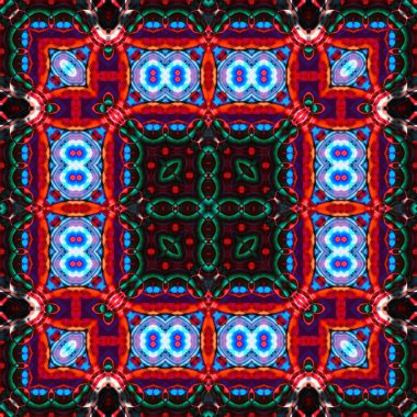 Kusursuz soyut desen ve doku. Suluboya ve baloncukların simetrik deseni