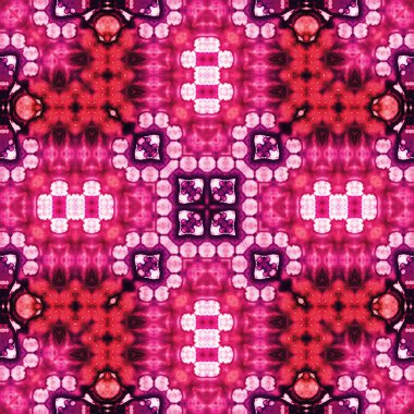 Kusursuz soyut desen ve doku. Suluboya ve baloncukların simetrik deseni