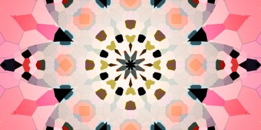 Kusursuz soyut mozaik desen. Panoramik doku. Tekrarlanan desen