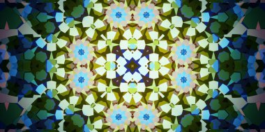 Kusursuz soyut kaleydoskop deseni. Panoramik soyut doku. Tekrarlanan desen