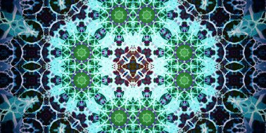 Kusursuz soyut kaleydoskop deseni. Panoramik soyut doku. Tekrarlanan desen